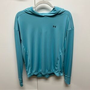 Under Armour Women’s Heat Gear Sunblock Hoodie w elastic waist Sz Med Polyester